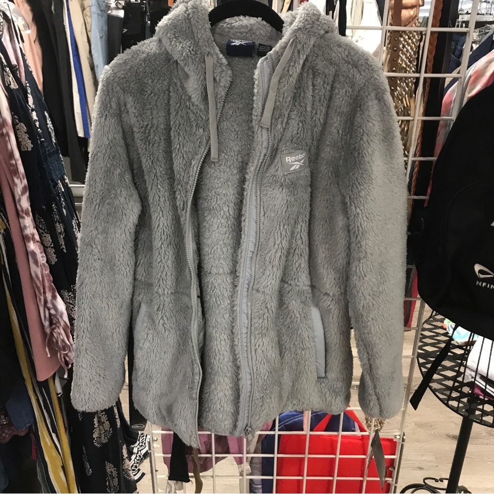Reebok faux fur jacket $150